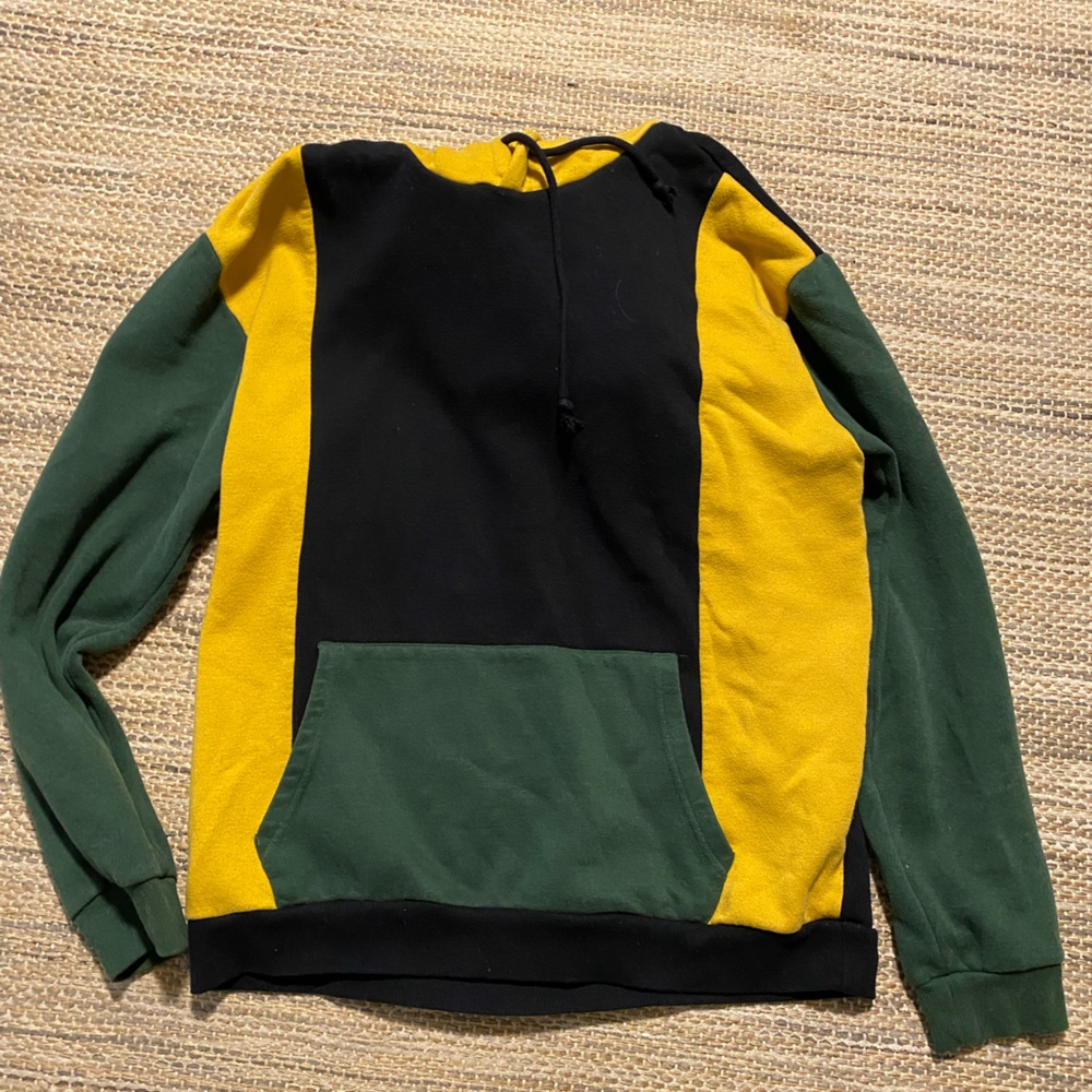 Forever 21 Yellow, Green and Black Hoodie